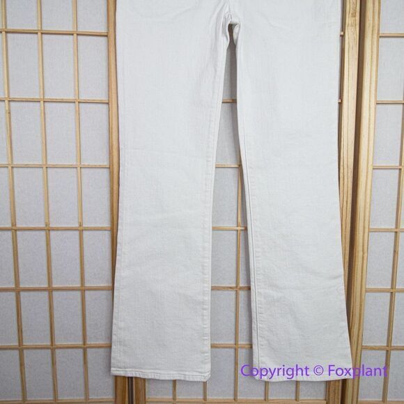 NEW Madewell Kick Out Crop Jeans in pure white, 24 - Picture 4 of 16